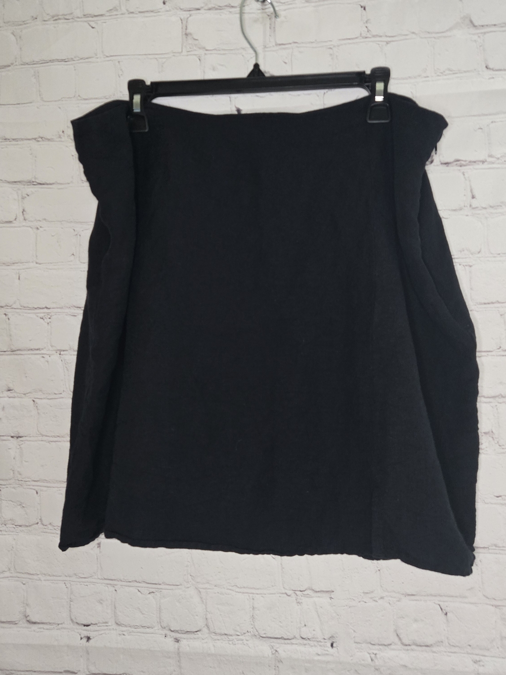 LOFT Black Linen Classic A Line Mini Skirt Sz 18p Classic Summer Basic